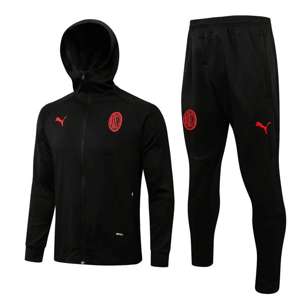 Hoodies Komplett Set AC Milan 2022-2023 Schwarz